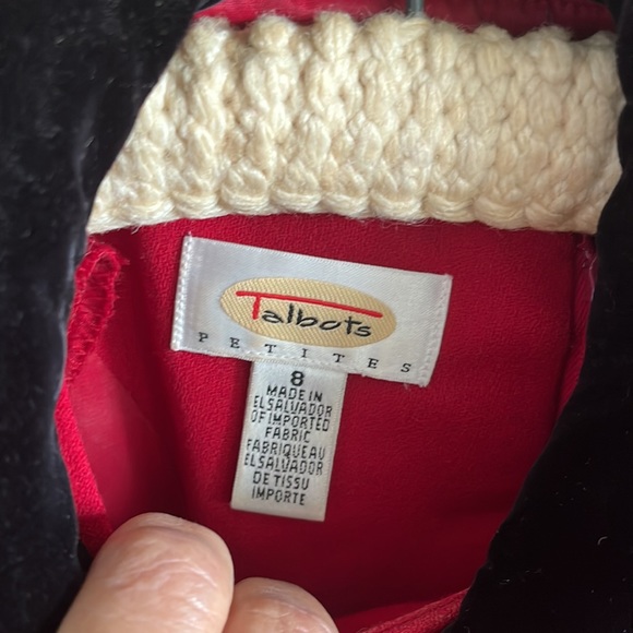 🎄🌟 ❌ CLEARANCE ❌Talbots Women’s 2-piece Holiday Dress and Velvet Trim Jacket - Picture 3 of 12